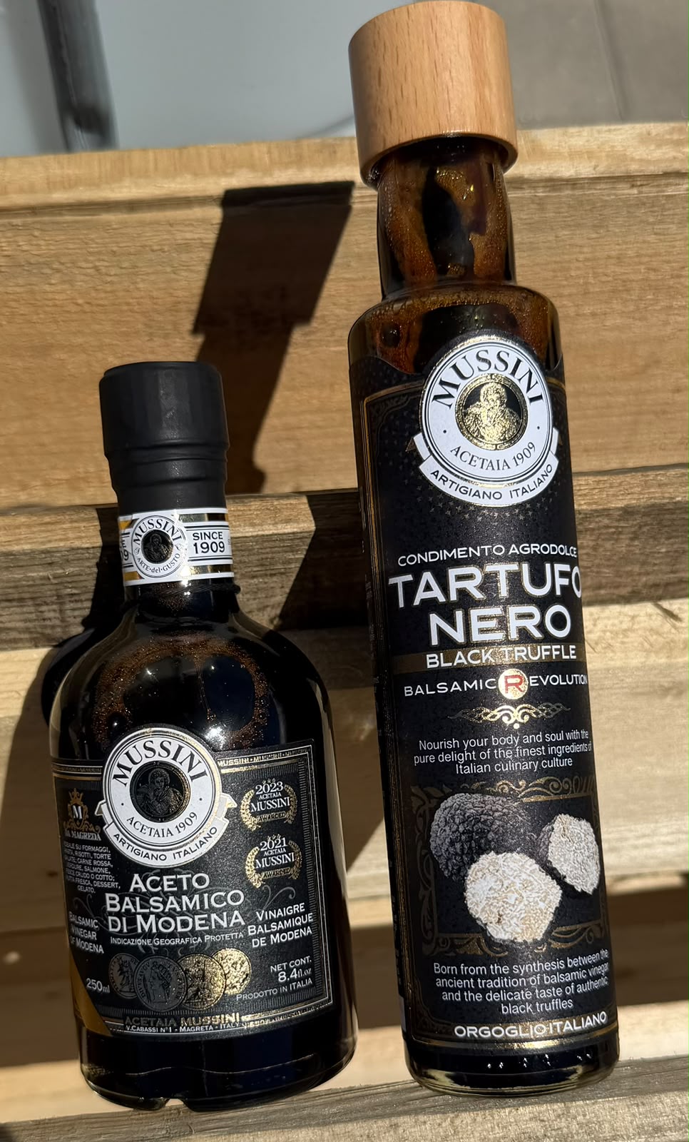Mussini Kräftiges Gourmet-Duo | Tartufo Nero & Il Denso 250ml