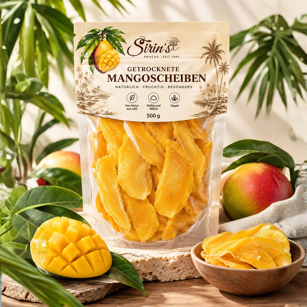 Getrocknete Mangoscheiben Große Packung 500gr