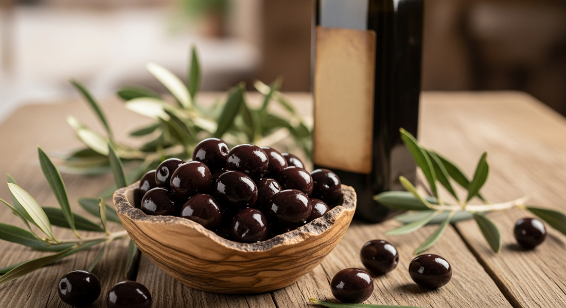 Schwarze Oliven