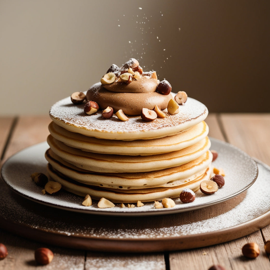 Haselnuss Creme Pancakes