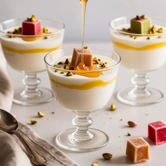 Lokum Dessert mit Joghurt und Honig