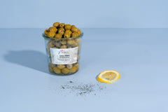 Grüne Manzanilla Oliven mit Sardellenfüllung