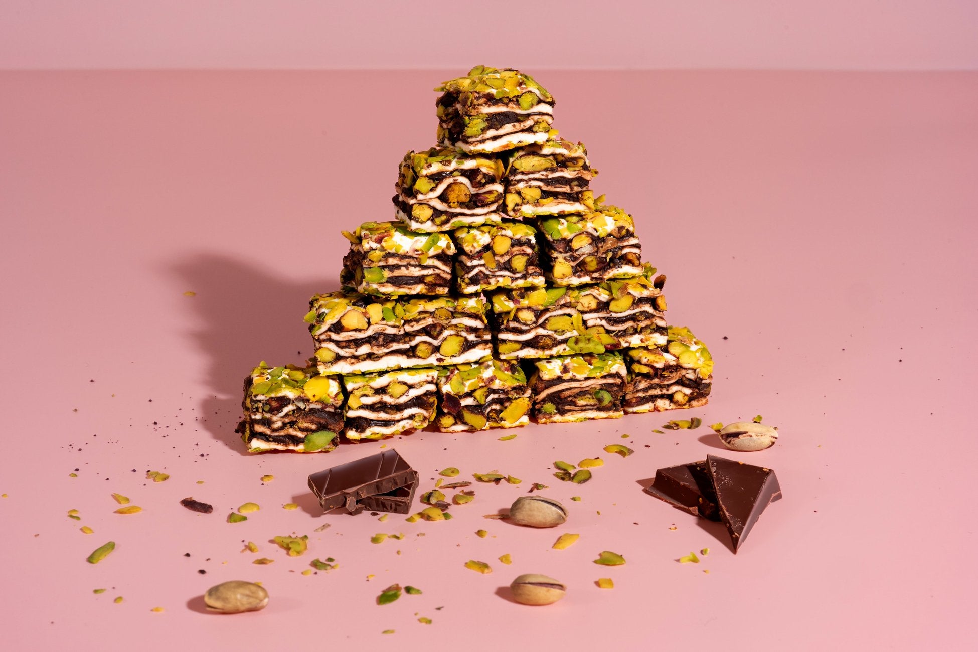 Turkish Delight Baklava Lokum mit Pistazien und Schokolade 500g ... Turkish Delight Baklava Lokum mit Pistazien und Schokolade 500g ...