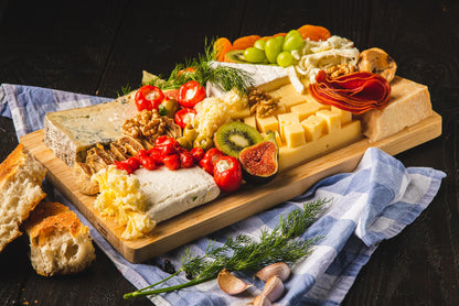 Charcuterie Board Schinken und Käse