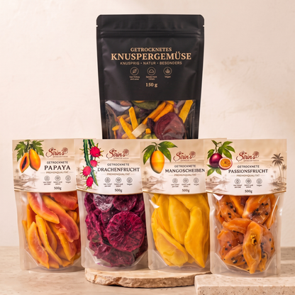Sirin's Snacks Bestseller Bundle – 5er Set (Tropenfrüchte & Gemüsechips)